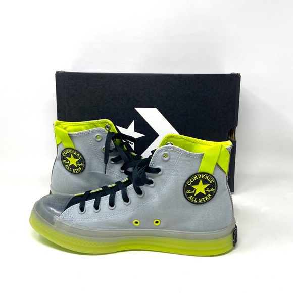 Converse Chuck Taylor CX High Top Gray Lime Men’s Canvas Size Sneakers 171996C - Picture 3 of 9